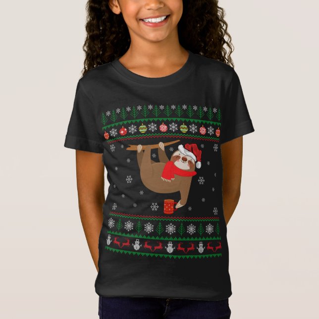 Camiseta Lover Lover Xmas fea Regalo Santa Hat Lame feo Ch (Anverso)
