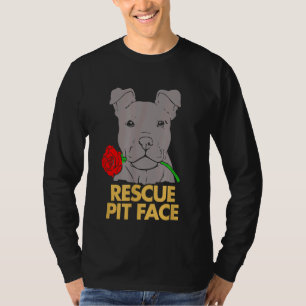 Camiseta Lover Rescue Pit Face Pitbull Bulldog Dog Rescutad