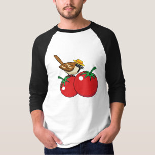 Camiseta Lover Sparrow Orgánico come tomate rojo