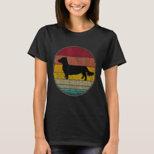 Camiseta Lover Vin, una mascota de silueta de perro de Dach