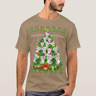 Camiseta Lover Xmas sobre Tigres Blancos Luz Tigre Blanco F