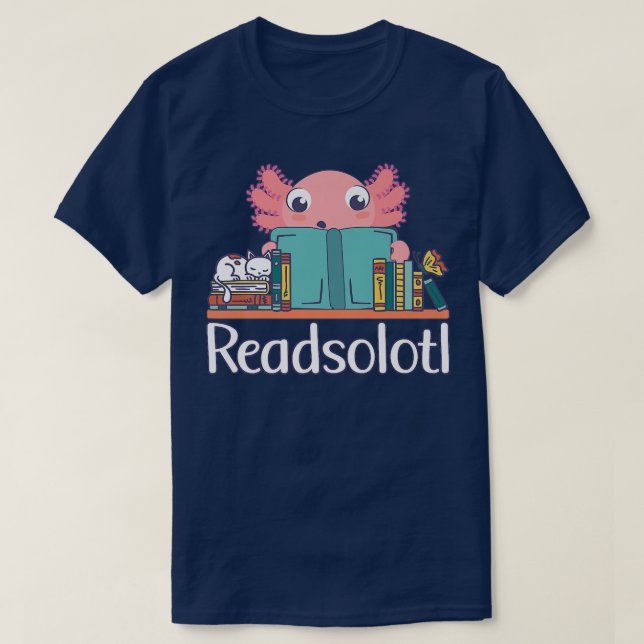 Camiseta Lover y Aolotl del libro de Readsolotl (Diseño del anverso)