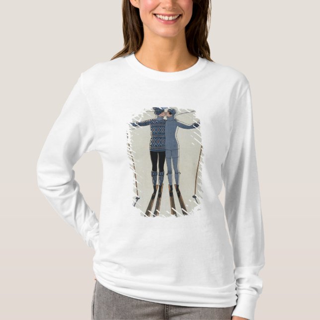 Camiseta <Lovers in the Snow> por Jorte Barbier (Anverso)