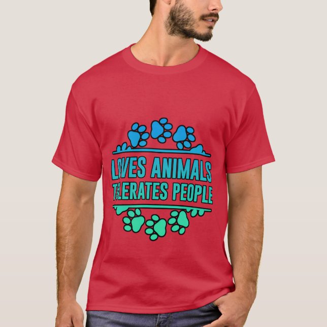 Camiseta Loves Animalsolerates People boy (Anverso)