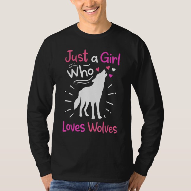 Camiseta Loves Wolves wolf Face 14 (Anverso)