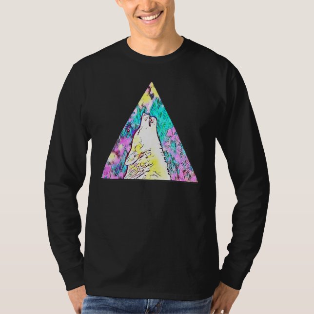 Camiseta Loves Wolves wolf Face 17 (Anverso)