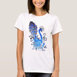 Camiseta Lovey con pájaro exótico en la parte dela