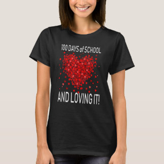 Camiseta Loving 100 Days of School Cute Heart Happy 100th D