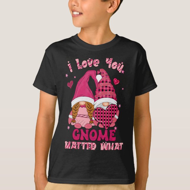 Camiseta Loving You Gnome What Buffalo Plaid Valenti  (Anverso)