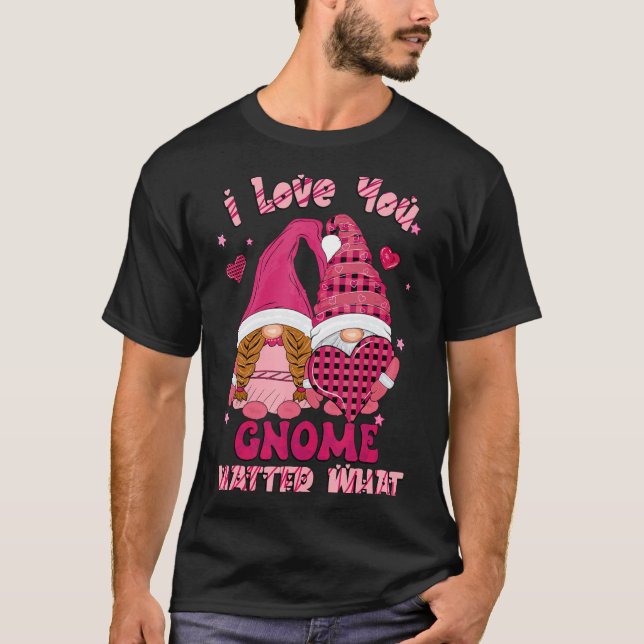 Camiseta Loving You Gnome What Buffalo Plaid Valenti  (Anverso)