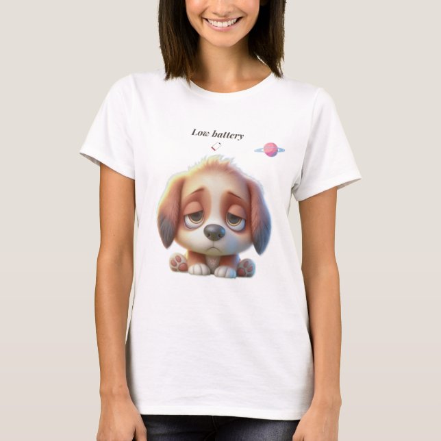 Camiseta Low Battery Dog T-Shirt (Anverso)