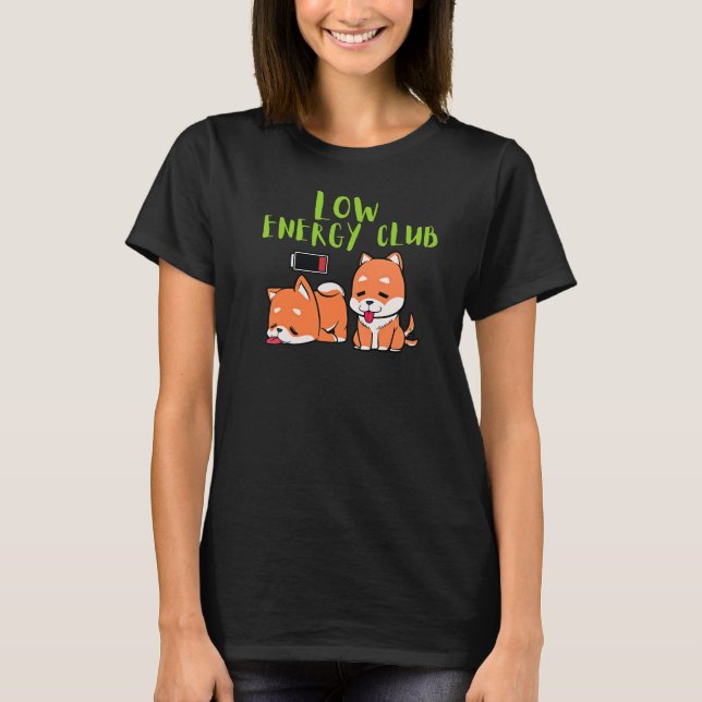 Camiseta Low Energy Club Dog for Relaxed Style and Everyday (Anverso)