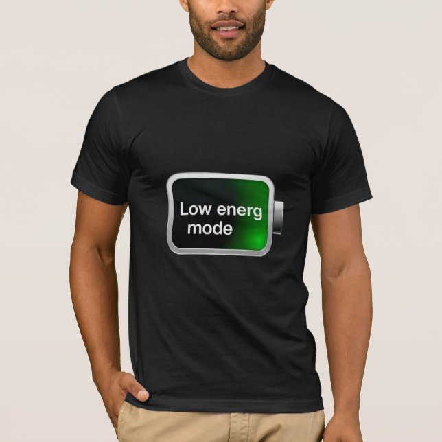 Camiseta Low Energy Mode Battery Icon Digital Graphic (Anverso)