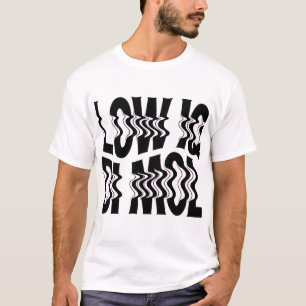 Camiseta LOW IQ DI MOL   Texto Revertido Chistoso 