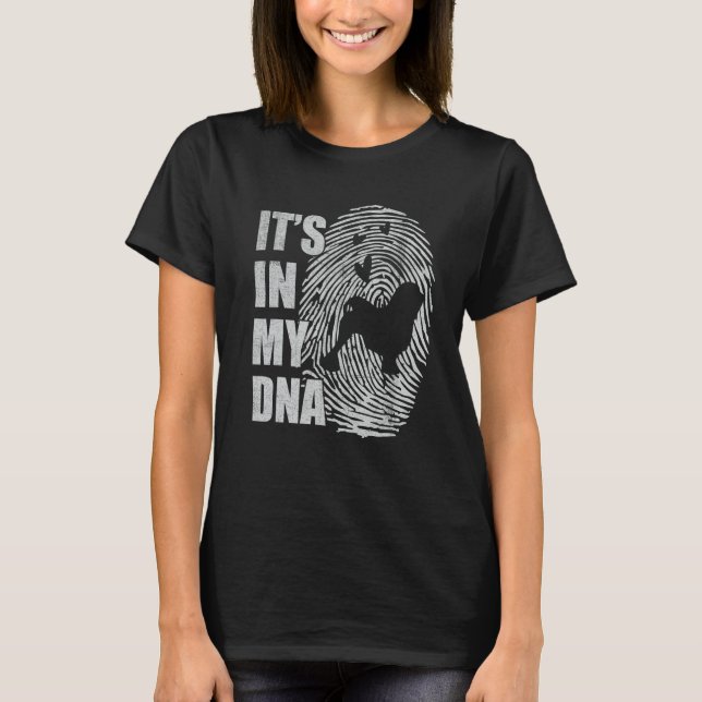 Camiseta Lowchen DNA Dog Mom Dad Dog (Anverso)