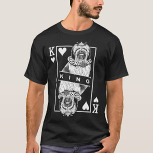 Camiseta Lowchen King Of Hearts Pequeño Perro León Pop