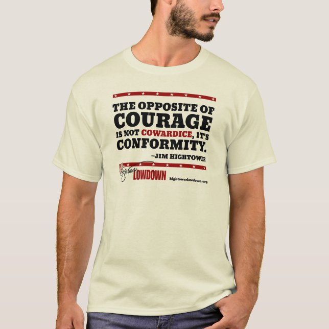 Camiseta Lowdown de Hightower: El contrario del valor (Anverso)