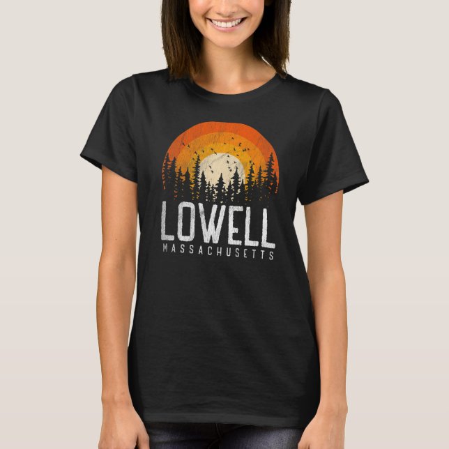 Camiseta Lowell Massachusetts MAMÁES retro de la época de l (Anverso)