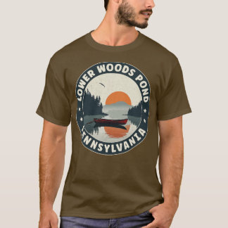 Camiseta Lower Woods Pond Pennsylvania Sunset