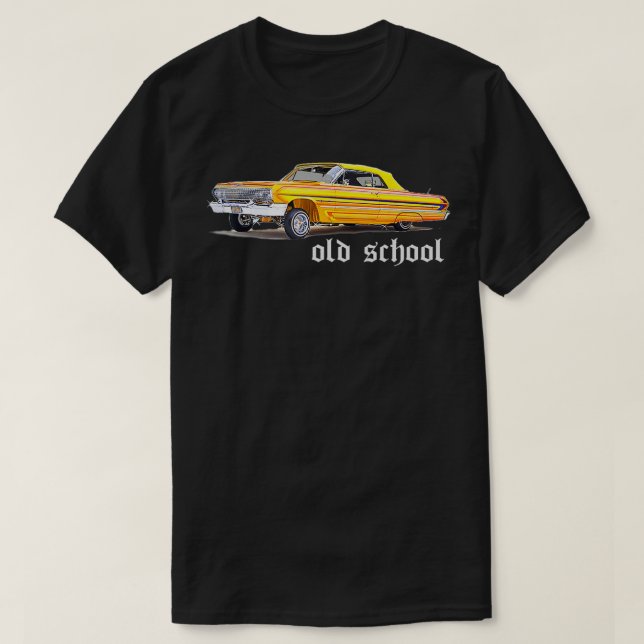Camiseta Lowrider  For Men Old School Rap Cholo Gangster Ca (Diseño del anverso)