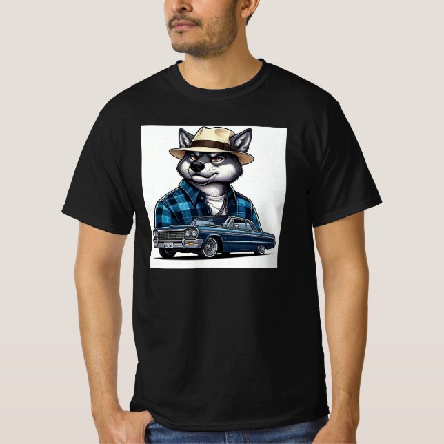 Camiseta Lowrider Wolf T-Shirt (Anverso)