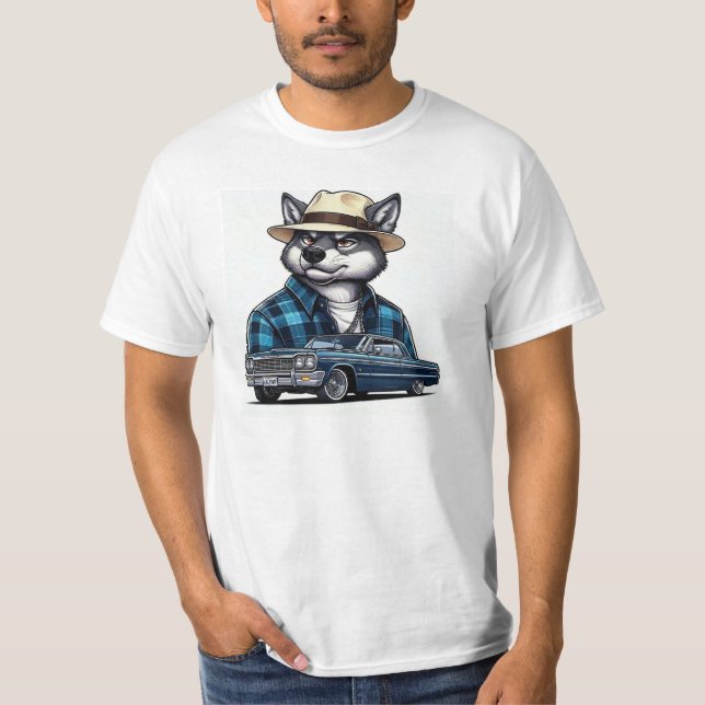 Camiseta Lowrider Wolf T-Shirt (Anverso)