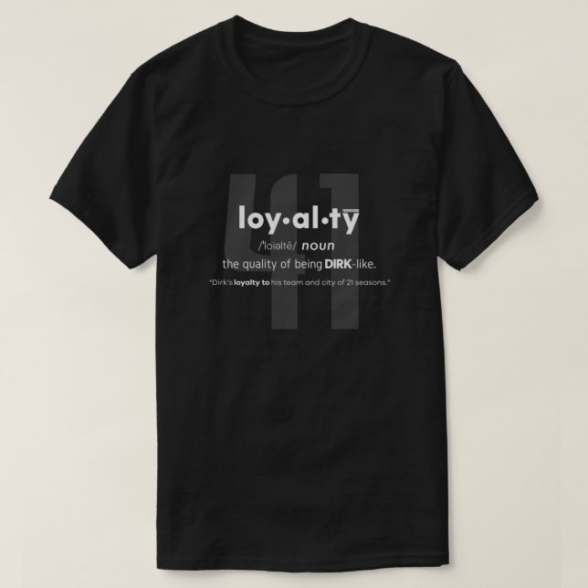 Camiseta LOYALTY - Dirk Nowitzki Classic (Diseño del anverso)