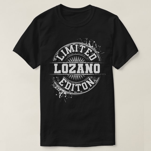 Camiseta LOZANO Funny Surname Family Tree Birthday Reunion  (Diseño del anverso)