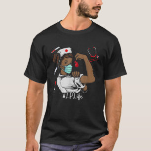 Camiseta LP BLACK NURSE Black History Month Junenth Women C