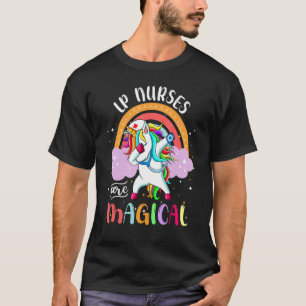 Camiseta Lp Enfermeras Rn Enfermería Magia Unicornio Arcoir