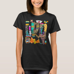 Camiseta Lpn Enfermera Práctica Licenciada Leopardo Otoño