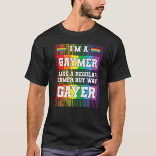 Camiseta Lqbtq Gamer Gaymer Gaming Bandera Arcoiris Orgullo