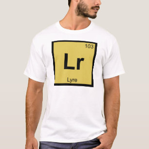 Camiseta Lr - Música de Lira Símbolo de la Tabla Periódica 