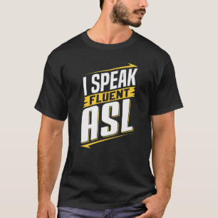 Camiseta LSE Hablo con fluidez Lenguaje de señas LSE Concie