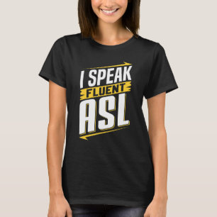Camiseta LSE Hablo con fluidez LSE Lenguaje de señas Concie