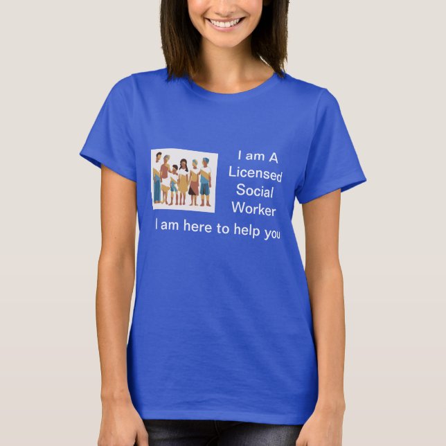 Camiseta LSW de las mujeres azules (Anverso)