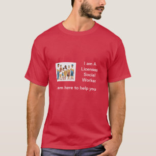 Camiseta LSW de los hombres rojos