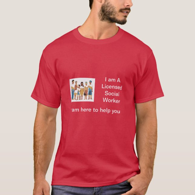 Camiseta LSW de los hombres rojos (Anverso)