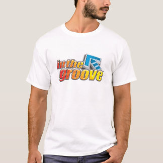 Camiseta Lt grande del logotipo de ITG. Azul