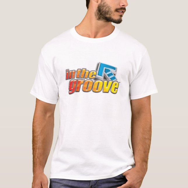 Camiseta Lt grande del logotipo de ITG. Azul (Anverso)