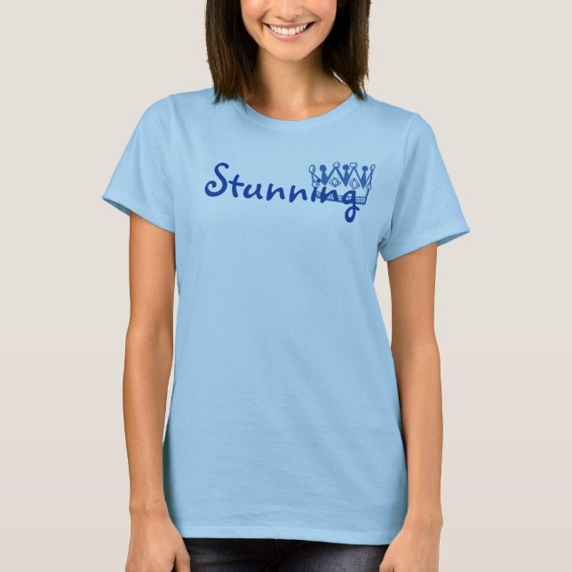 Camiseta Ltblue de la corona, atontando (Anverso)
