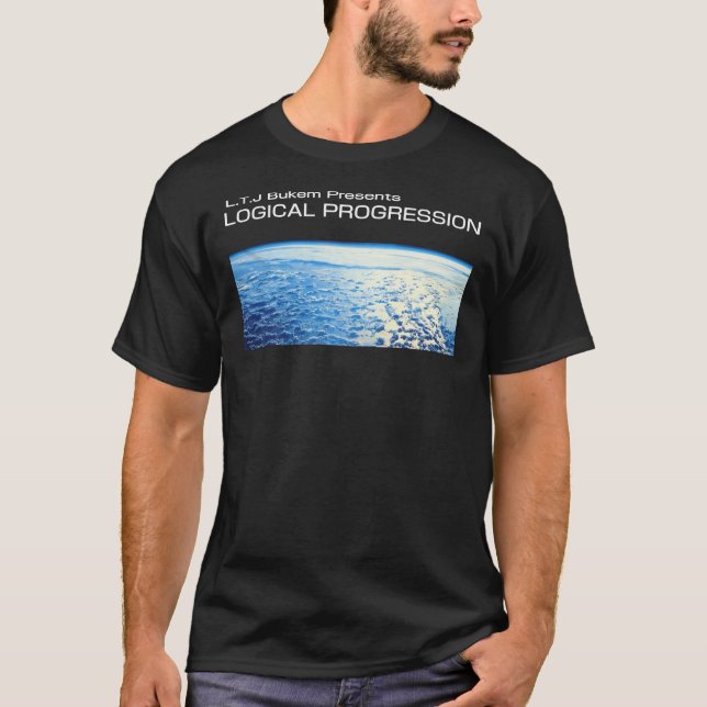 Camiseta LTJ Bukem presenta progresión lógica en T esencial (Anverso)