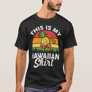 Camiseta Luau Fiesta Costume Dabbing Pineapple Esto Es Mi H