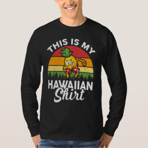 Camiseta Luau Fiesta Costume Dabbing Pineapple Esto Es Mi H