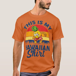 Camiseta Luau Fiesta Costume Dabbing Pineapple Esto Es Mi H