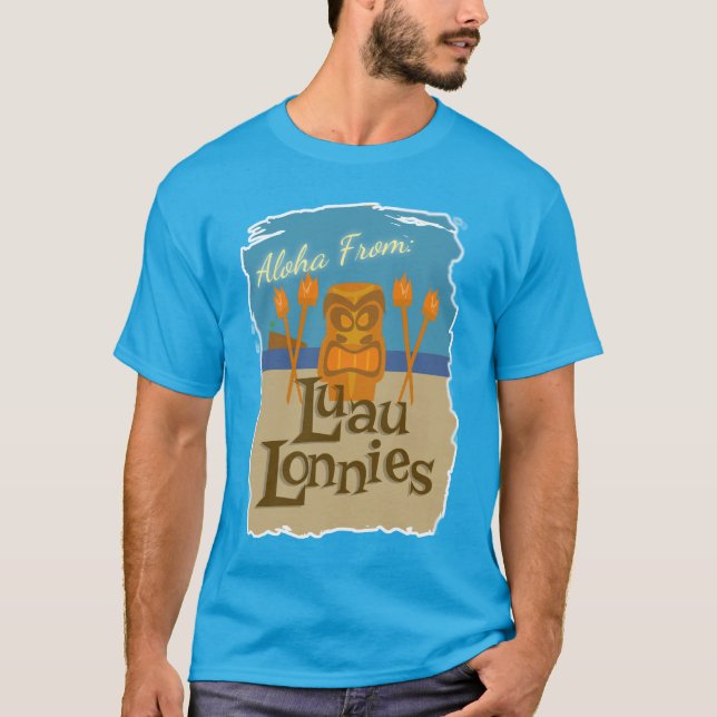 Camiseta Luau Lonnies Personalizado de un bar ficticio en T (Anverso)
