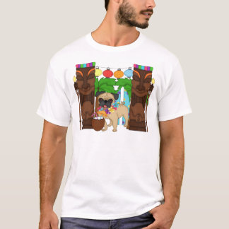 Camiseta Luau Pug de Hawái - Personalizable