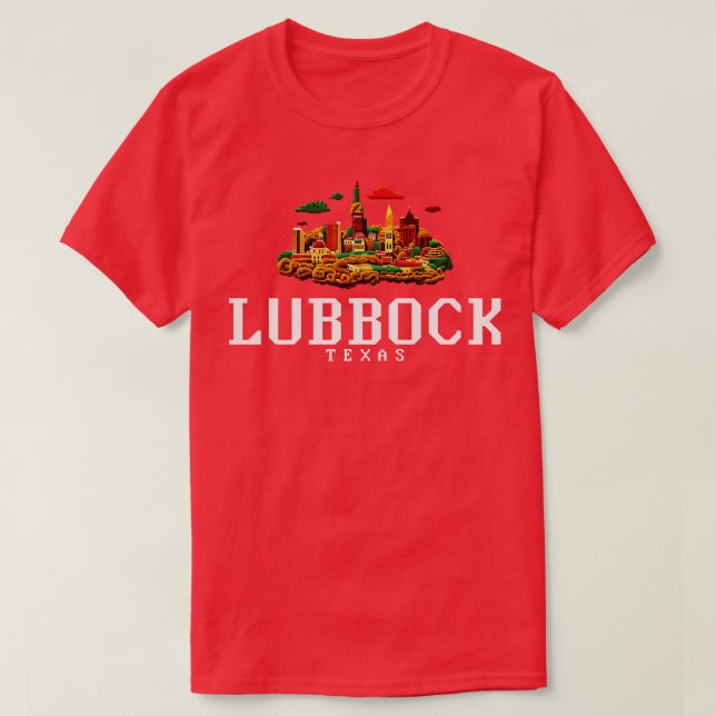 Camiseta Lubbock Texas (Diseño del anverso)