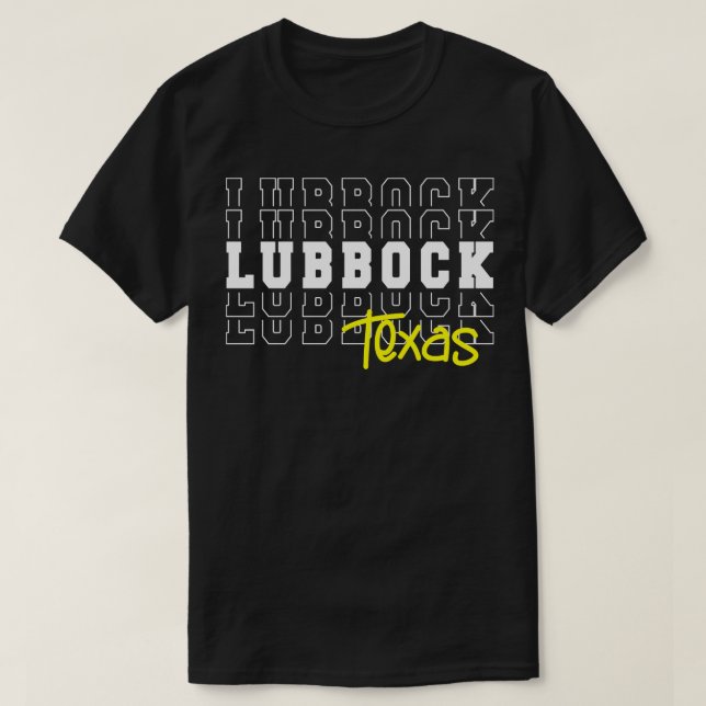 Camiseta Lubbock Texas Lubbock TX (Diseño del anverso)