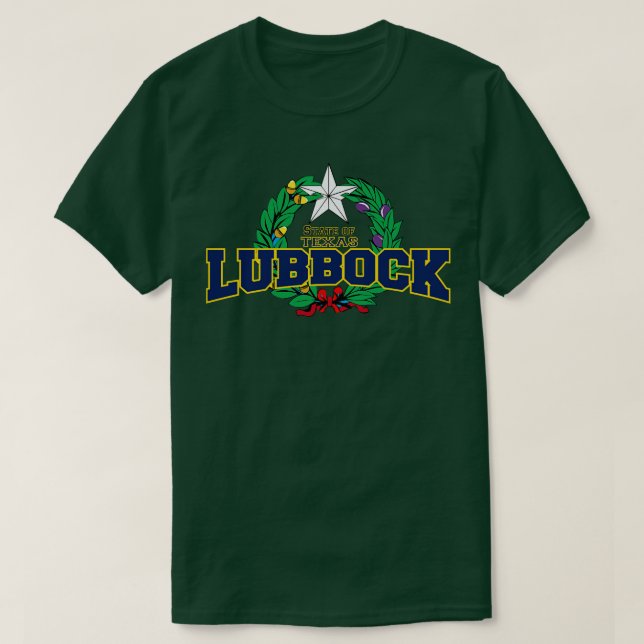 Camiseta Lubbock Texas StateUSA (Diseño del anverso)
